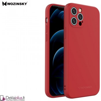 Wozinsky plonas švelnus guminis dėklas - raudonas (Apple Iphone 13 Pro)